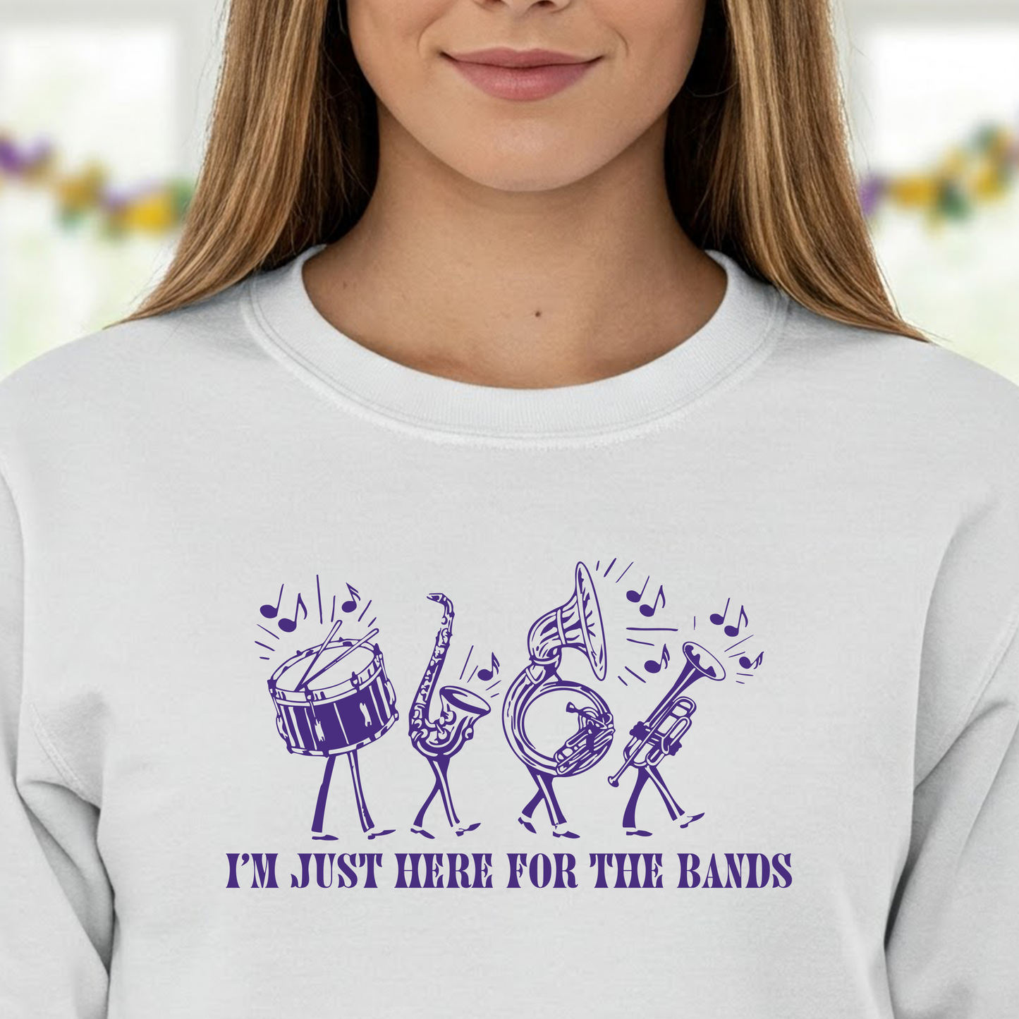 Marching Band Mardi Gras Parade Sweatshirt