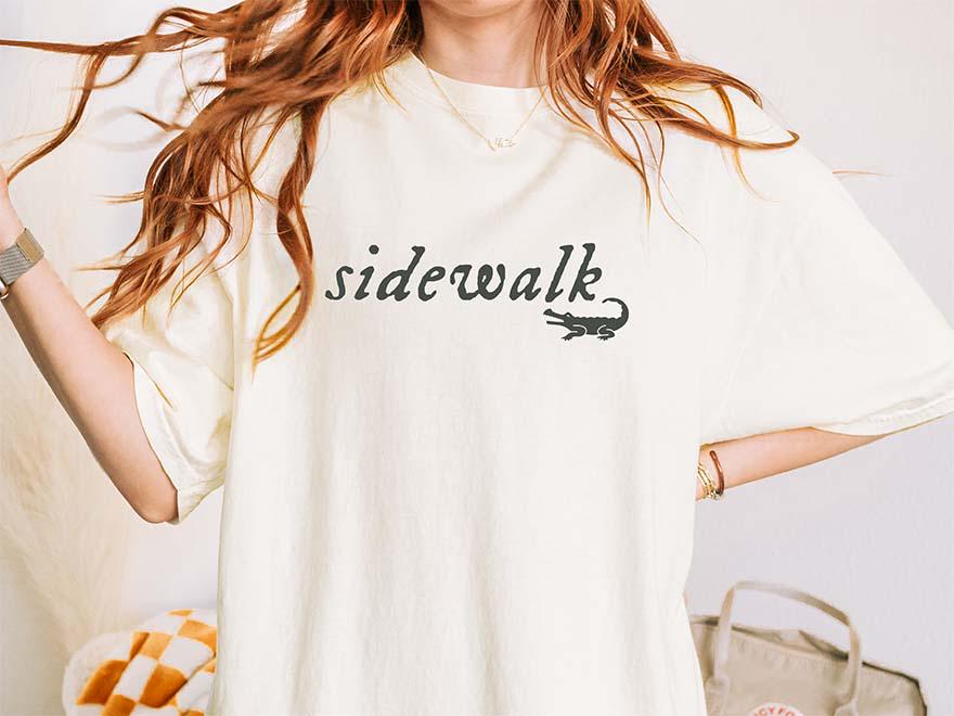 Sidewalk Side Crop Top / T-Shirt