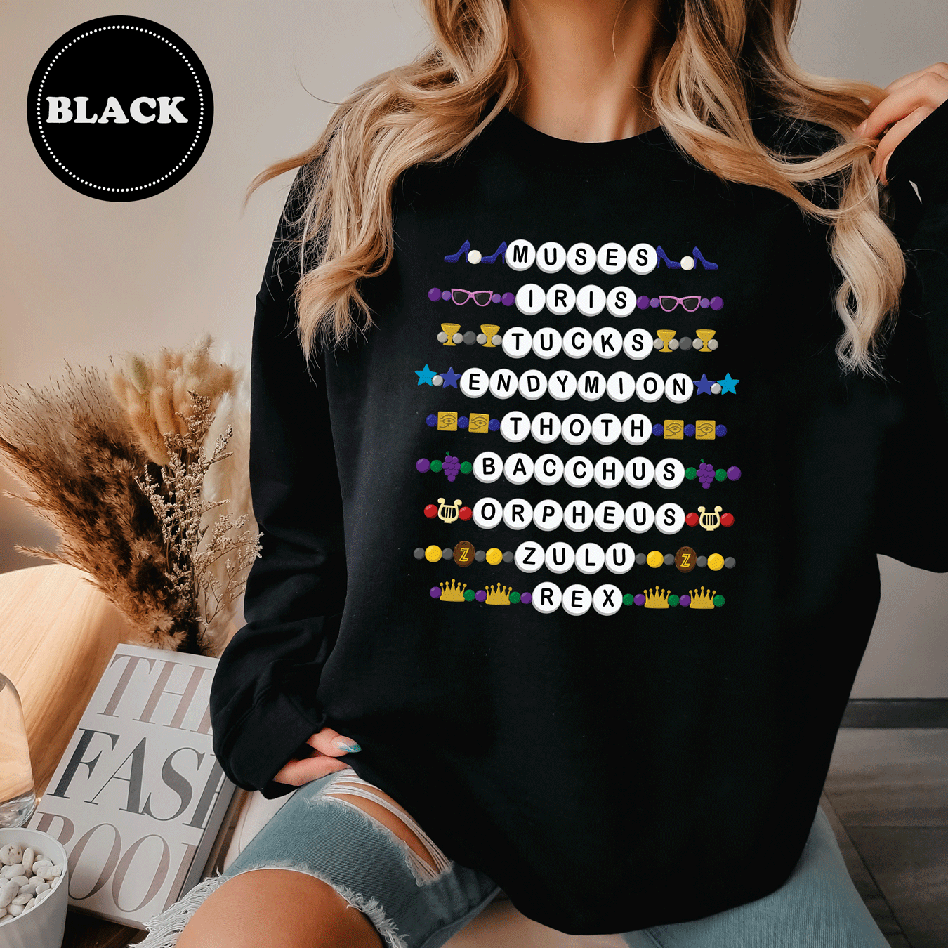 Mardi Gras Bracelet Parade Sweatshirt