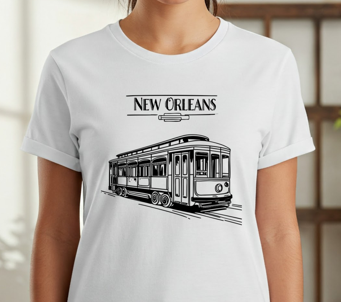 Vintage New Orleans Streetcar Tee